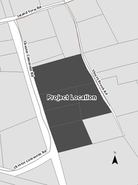 Property map of five lots