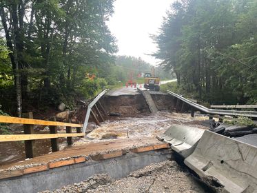 Washed out bridge