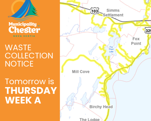 map of a waste collection route described in body of post