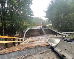 Washed out bridge